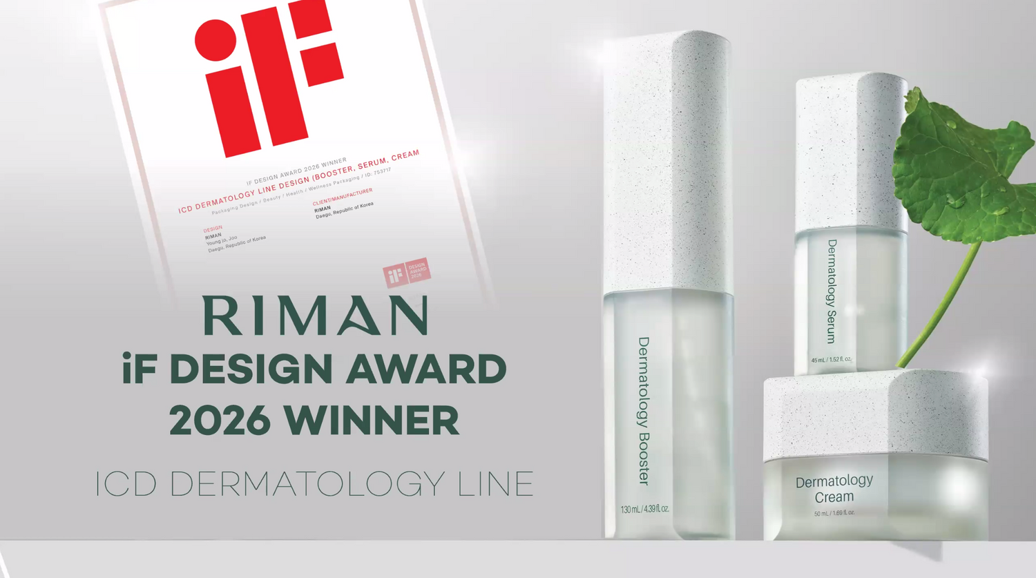 RIMAN Wins Global Recognition: What the 2026 iF Design Award Means for ICD Skincare